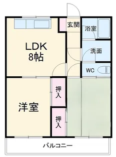 メゾンアサヒⅡ【201号室】の間取り