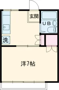 不動ハイツ【2階】の間取り