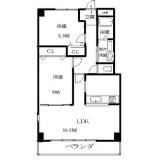 リアライズ七宝【5階】の間取り
