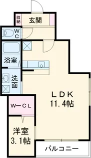 Patria高畑【1階】の間取り