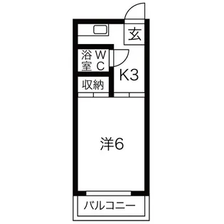 サンメゾン24 D【3階】の間取り