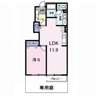 ラシーヌ【1階】の間取り