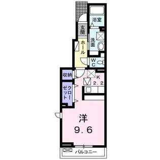 プリムヴェールB【1階】の間取り