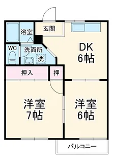 リヴェール吉沢A【2階】の間取り