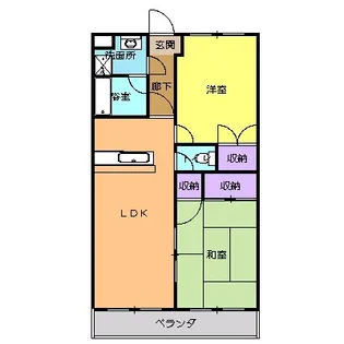 セゾンコート7【1階】の間取り