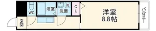 ルミエールM【201号室】の間取り