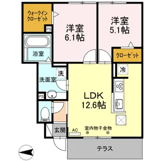 アエラ【1階】の間取り