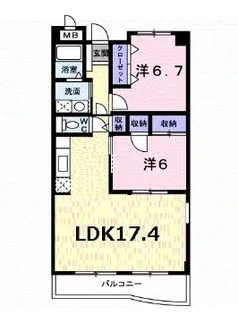 フォーロ・デル・コート【1階】の間取り
