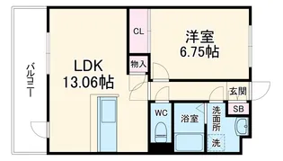 グランストークカメリア【1階】の間取り