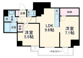 Avenue静岡茶町【5階】の間取り