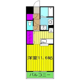 ベルクブーホ【203号室】の間取り