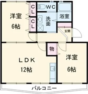 第Ⅱ弥生ハイツ【302号室】の間取り