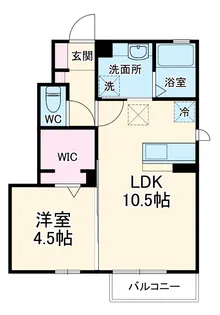 グランリヴェール【1階】の間取り