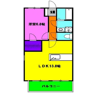 SOUTH COURT【1階】の間取り