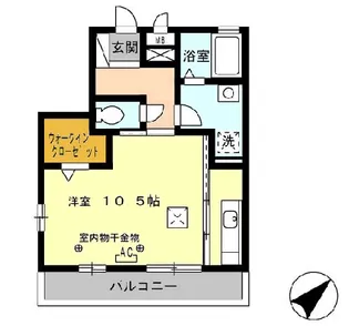 アバンサール【1階】の間取り