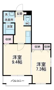 IRIS RESIDENCE稲川【501号室】の間取り