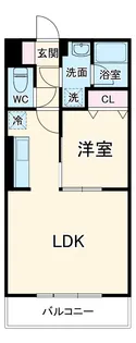 プランドールシャルムヴィラ【1階】の間取り
