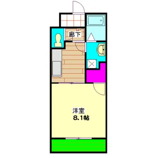 S−PAL北安東【3階】の間取り