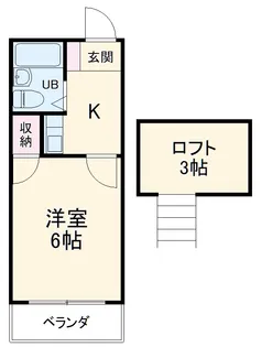 パレス忠節【107号室】の間取り