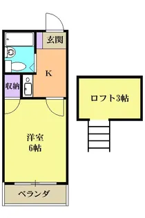 パレス忠節【203号室】の間取り