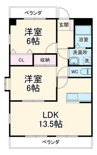 WAVE21【305号室】の間取り