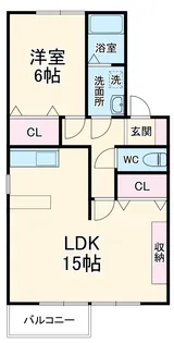 プレジュール弐番館【2階】の間取り