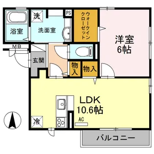 Riviere K(リヴィエール) Ⅱ【3階】の間取り