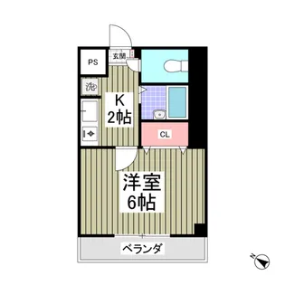 川口プラザE【1階】の間取り