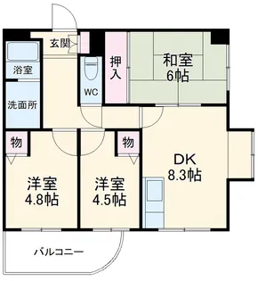 ハイネグランデ【503号室】の間取り