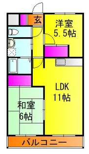カーサ丸幸【2階】の間取り