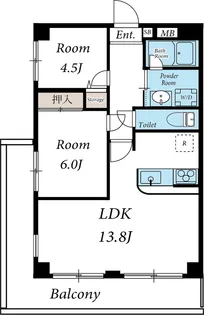 ルートホワイトⅡ【2階】の間取り