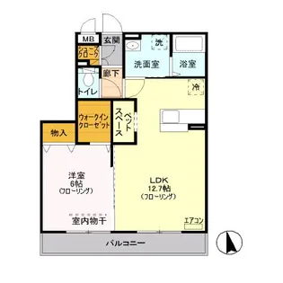 リモージュ新郷【1階】の間取り