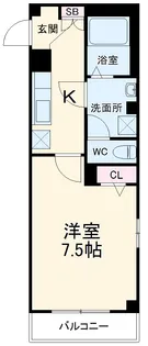 アンプルールフェールK【3階】の間取り