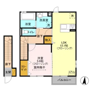 ハイツブエイ【2階】の間取り