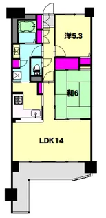 ローヤルシティ川口西【115号室】の間取り