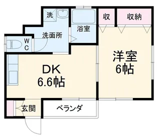 チェリーコート【101号室】の間取り