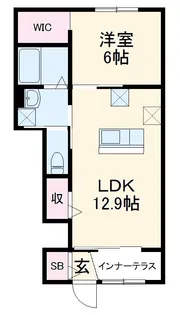 モデスト・ヴィラ【1階】の間取り