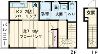 パステロ桜新町【2階】の間取り