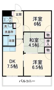 アメジスト東川口【3階】の間取り