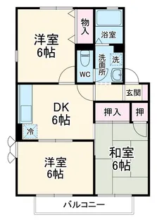 エステートU【1階】の間取り
