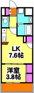 アクシーズタワー川口Ⅷ【1階】の間取り