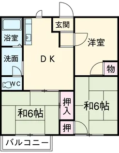 ハイムリバーサイド【202号室】の間取り