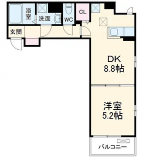 ブリアン グラース【3階】の間取り
