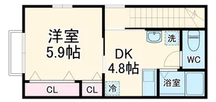 K’Sコート【2階】の間取り