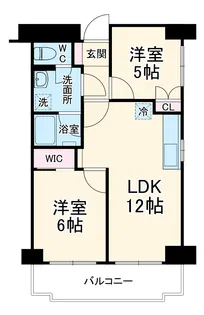 チェスターハウス川口【6階】の間取り