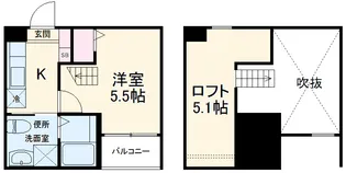 Caminoalta黄金【1階】の間取り