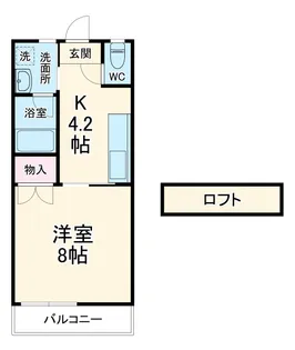 コスモス【102号室】の間取り