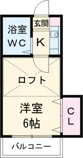 ボナール日比野【203号室】の間取り