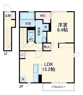 京和風学戸【2階】の間取り