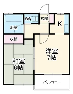 レッツエイト東和【2階】の間取り